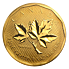 Investiční zlato - zlatá investiční mince 200 CAD Maple Leaf 1 Oz .99999 2008 karta