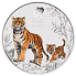 Lunární série III. - stříbrná mince Year of the Tiger (Rok tygra) 5 Oz 2022 Color